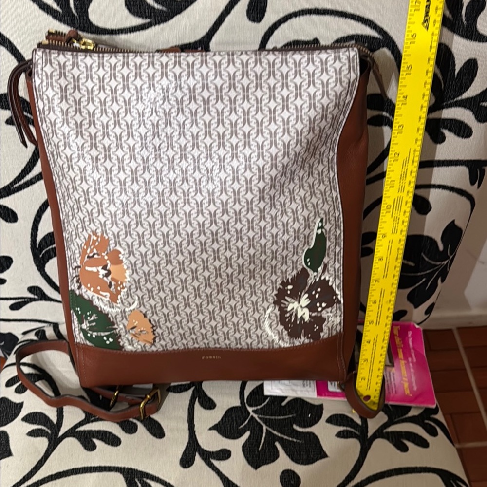 Fossil Brown and White Women's Bag